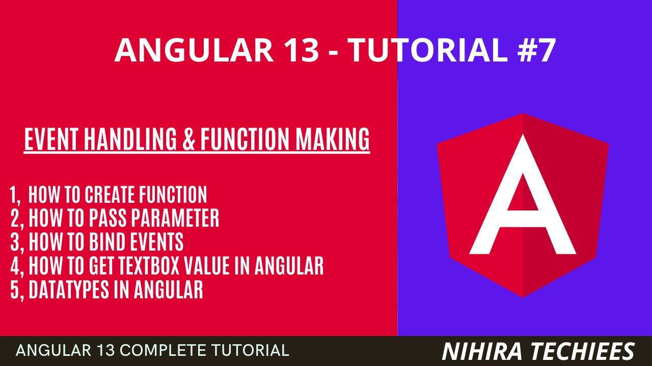 Event handling & making function in angular || Angular 13 tutorial #9