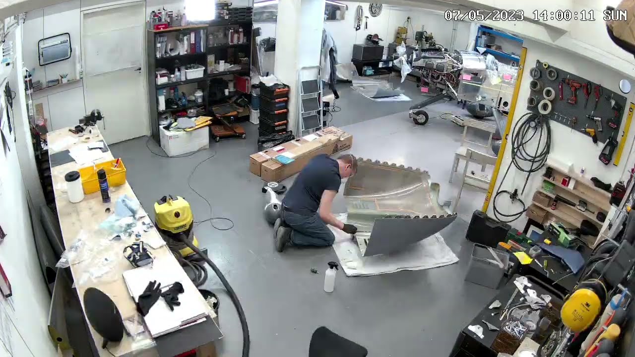 Building an RV-7A aircraft timelapse