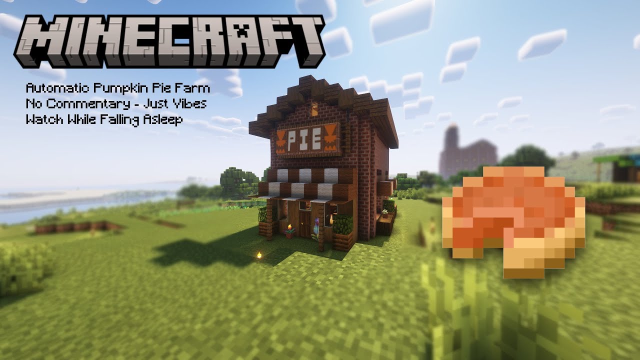 i made a fully automatic pumpkin pie farm in minecraft