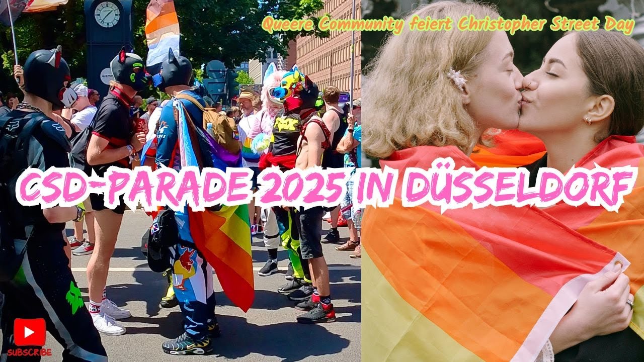 CSD-Parade 2025 in Düsseldorf 🌈 In Düsseldorf feiern am Samstag tausende den Christopher-Street-Day