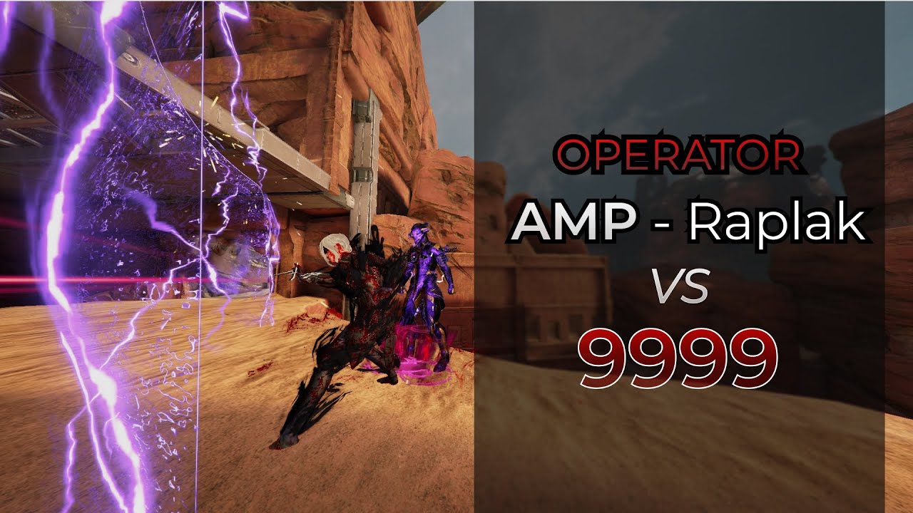 Operator AMP vs 9999 | ONE SHOT |Raplak + Volt | Steel Path Level Cap Disruption | Warframe