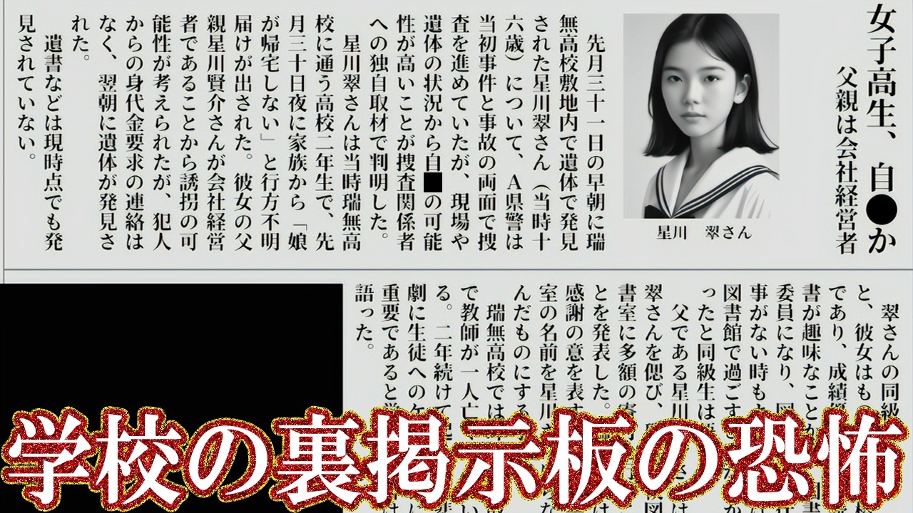 【ゆっくり実況ミステリー】学校の裏掲示板の恐怖