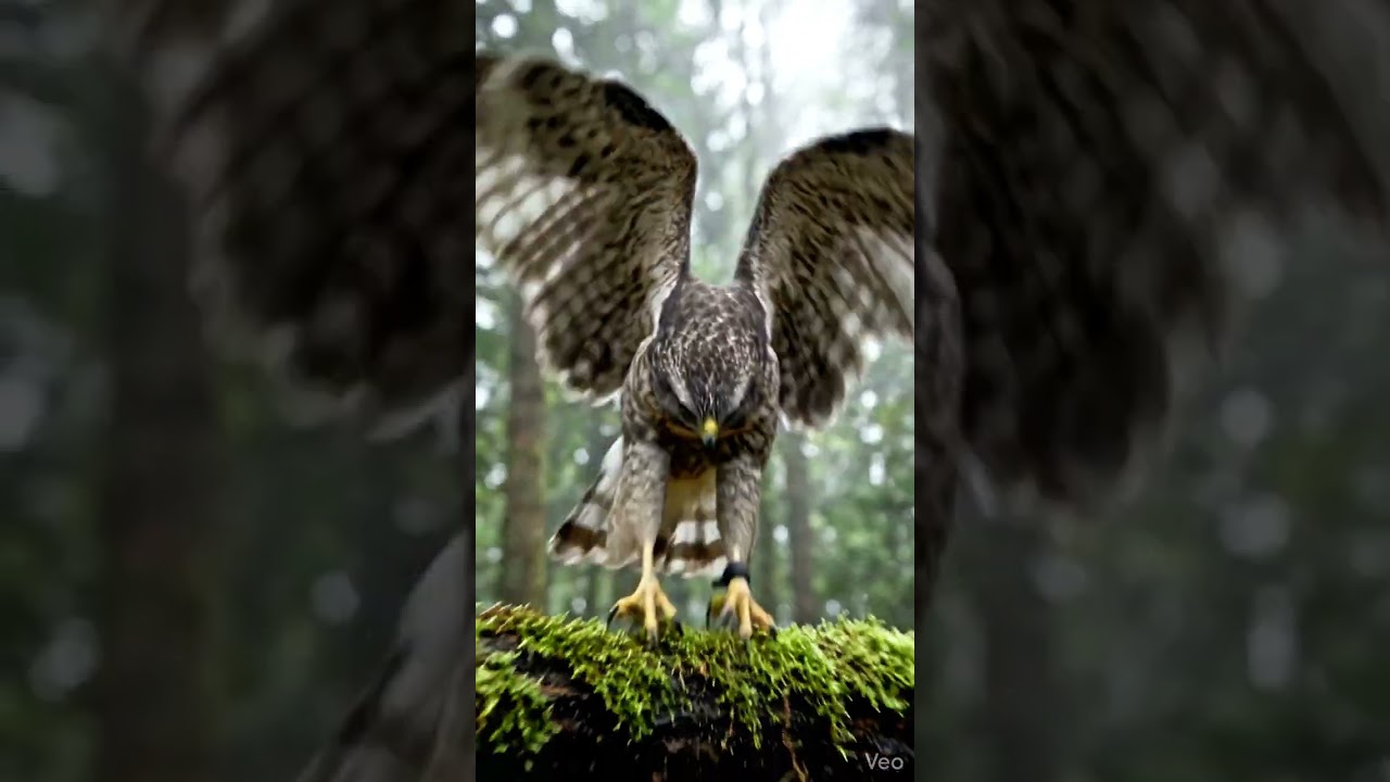 You Can&rsquo;t Even See the Attack Coming 😳 | Goshawk Diving Through Trees