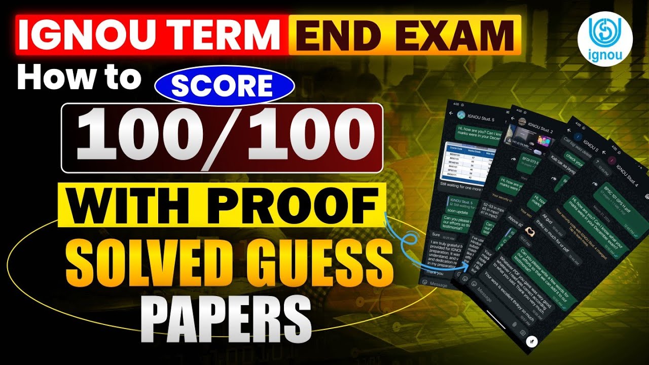 IGNOU June 2026 Guess Paper | IGNOU Solved Guess Paper | IGNOU Guess Paper 2026 | IGNOU Guess Papers