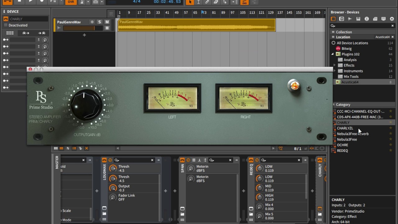 Using Nebula and Acqua Plugins on the Master Bus