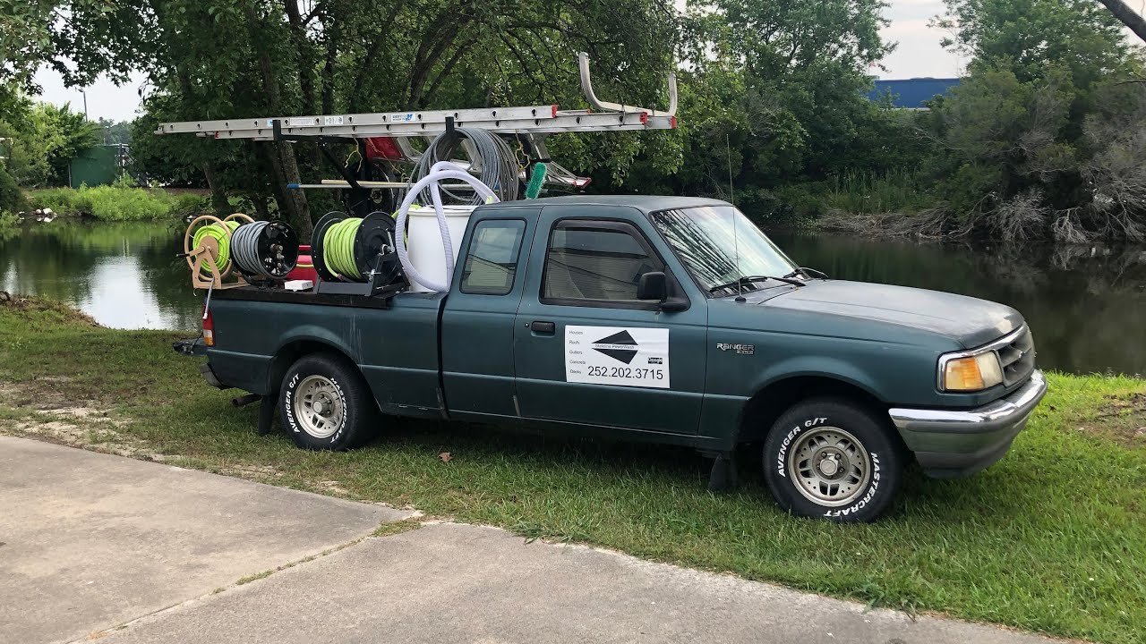 How we softwash a roof with a 12v pump