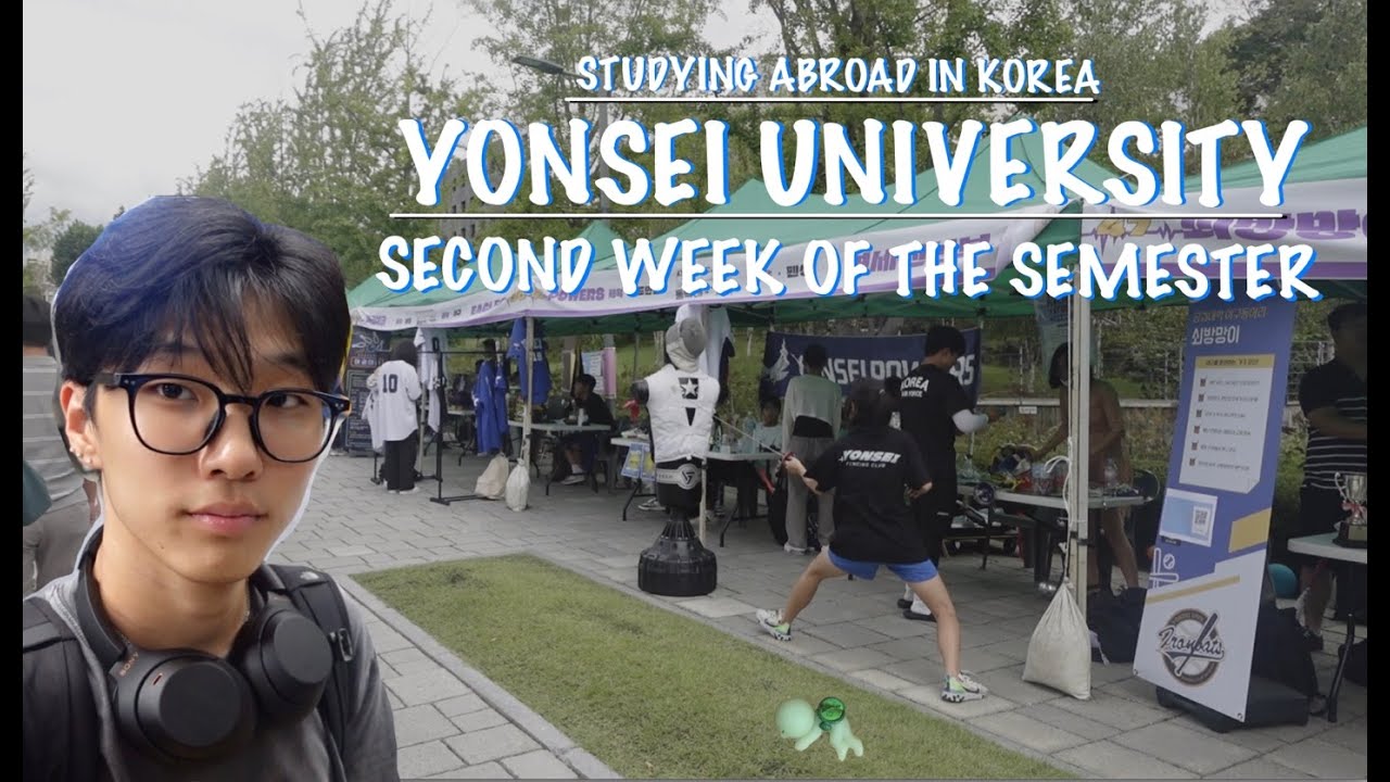 studying abroad at yonsei | second week of classes, yonsei club fair, smiski unboxing, seoul eats