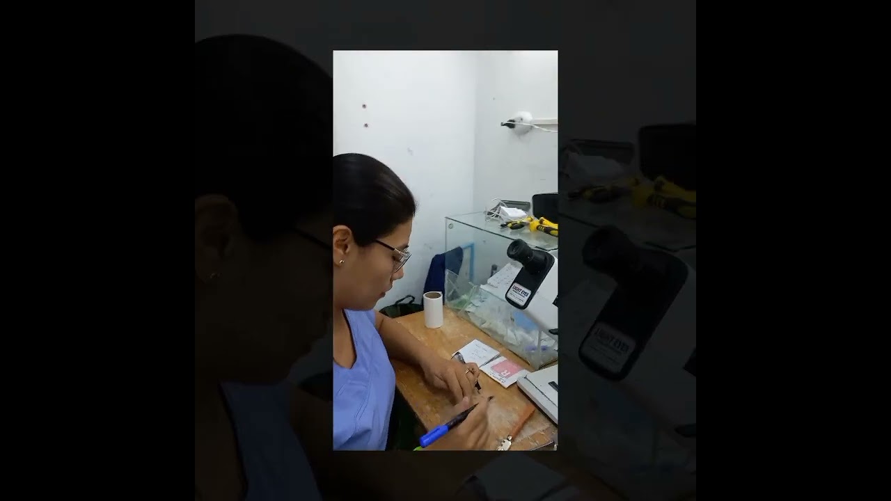 Montaje y biselado de lente bifocal mineral 🤓
