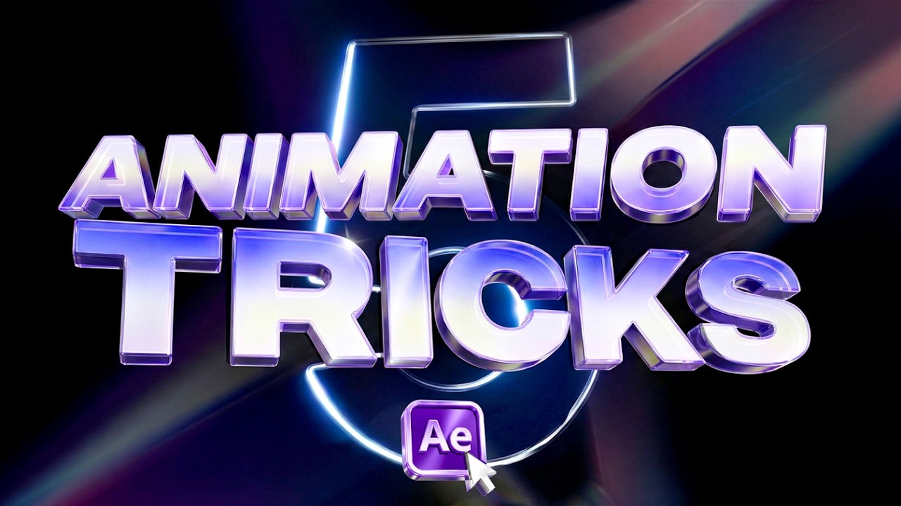 5 Clean Animation Techniques to Enhance Your Edits (After Effects)