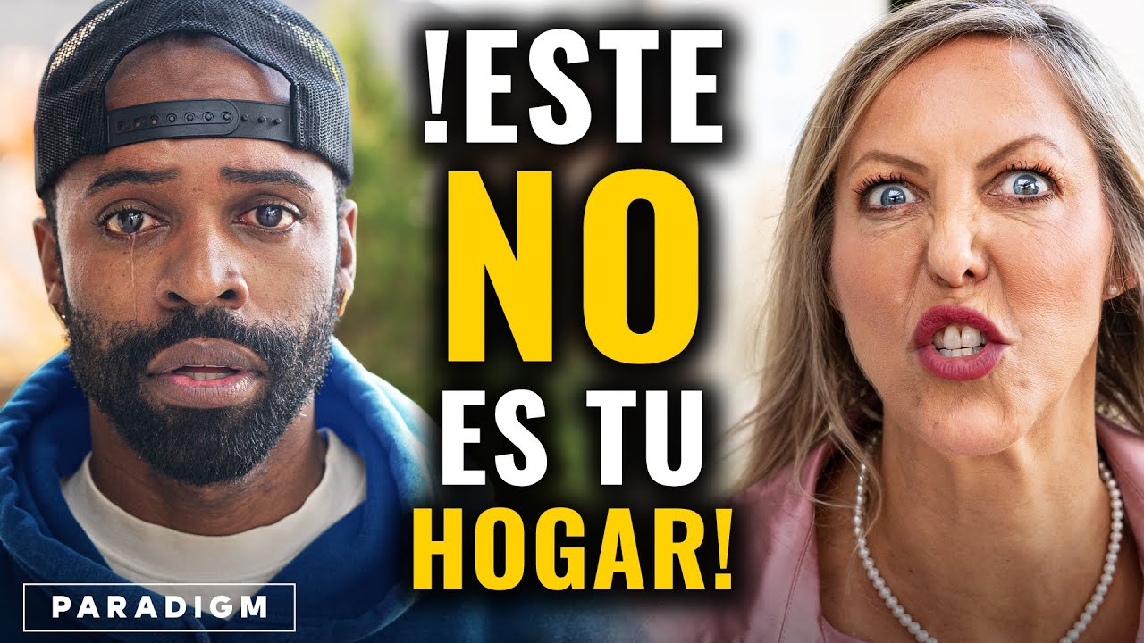 Una mujer blanca molesta a un hombre negro y le impide que ingrese a su PROPIO hogar