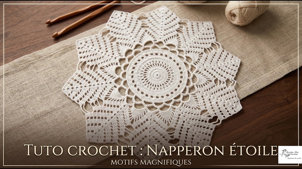 Tuto, nappe, tapis au crochet