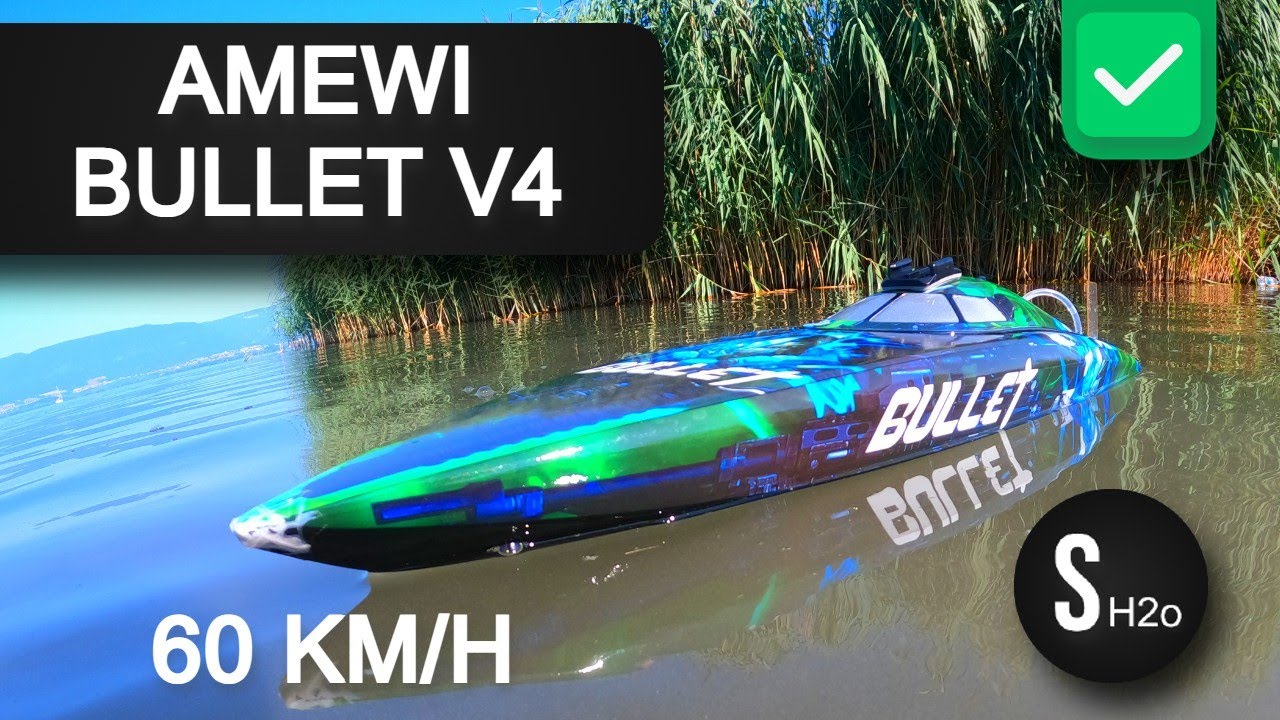 Speedboat Amewi Bullet V4 (60 Km/h😱)