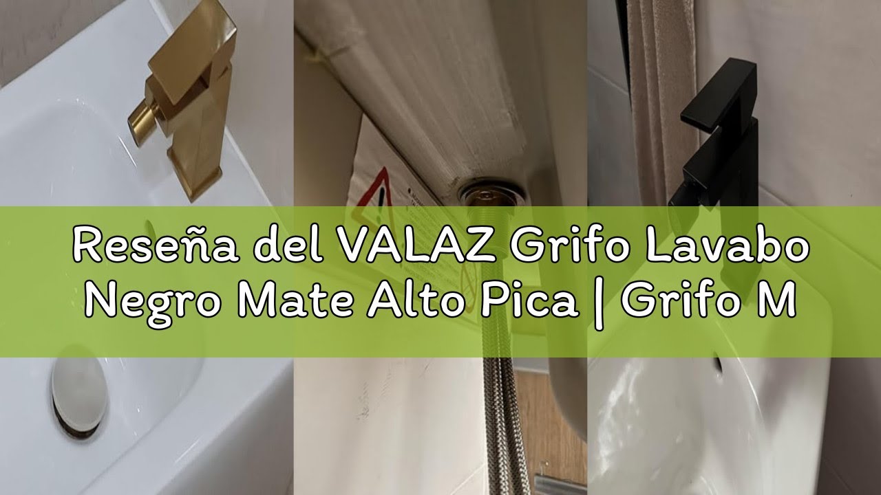 Recenzja baterii umywalkowej VALAZ High Matte Black | Bateria umywalkowa jednouchwytowa, mieszacz wody zimnej i zimnej