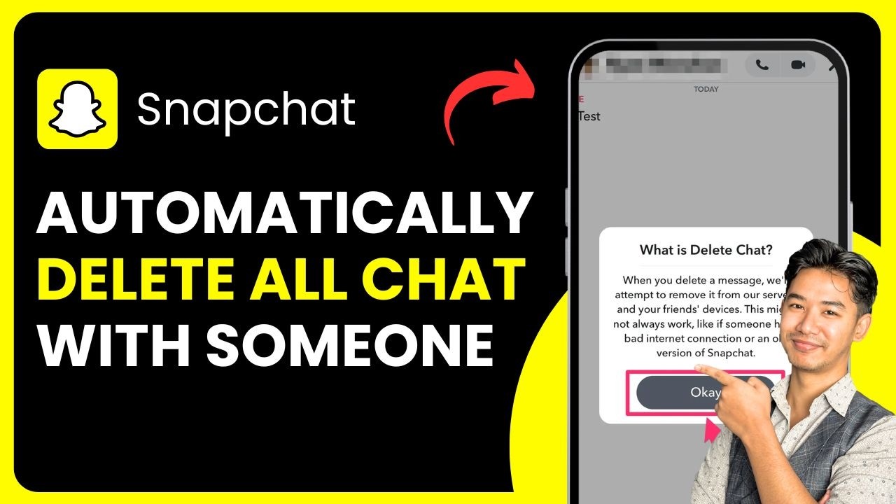 How to Automatically Delete All Snapchat Chats with Someone !
