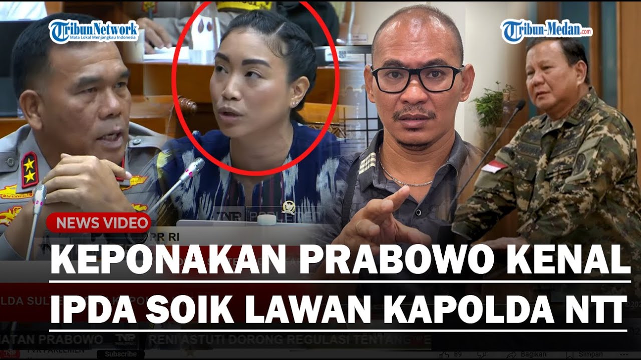 KEPONAKAN PRABOWO PASANG BADAN Untuk Ipda Rudy Soik di Depan Kapolda NTT: Saya Kenal Bertahun-tahun!