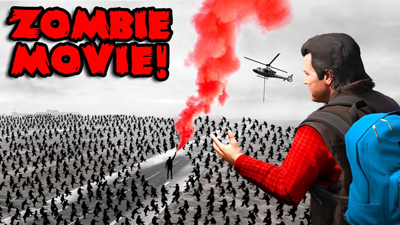 ESCAPE The ZOMBIE Outbreak in GTA 5! (MOVIE)