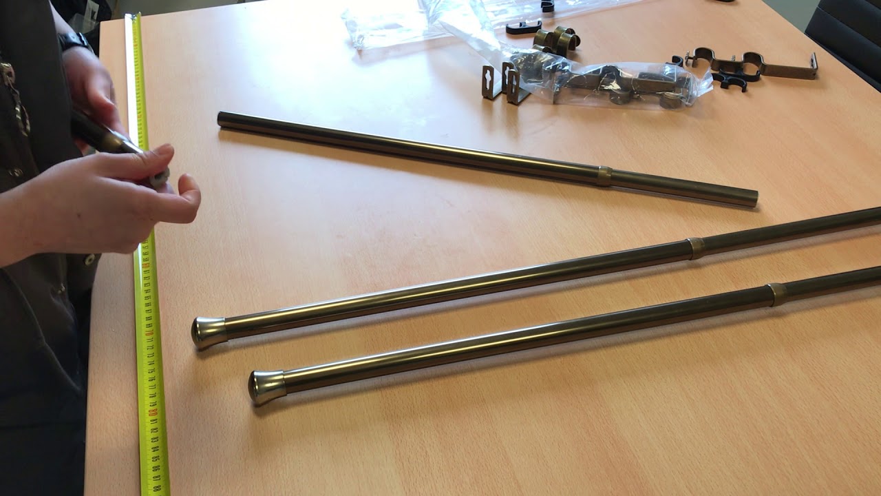 How to change the Double Bay Window Curtain Rod to Double Corner Window Curtain Rod