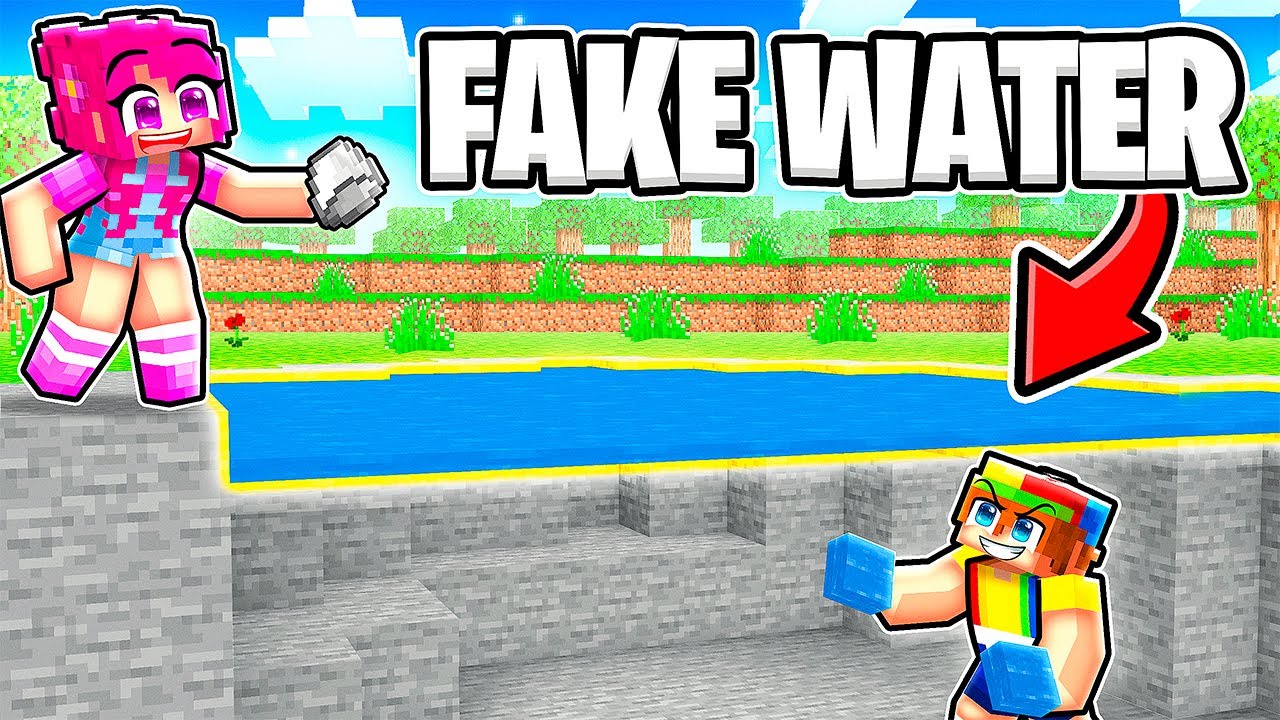 I Pranked My Friend with FAKE Blocks in Minecraft!