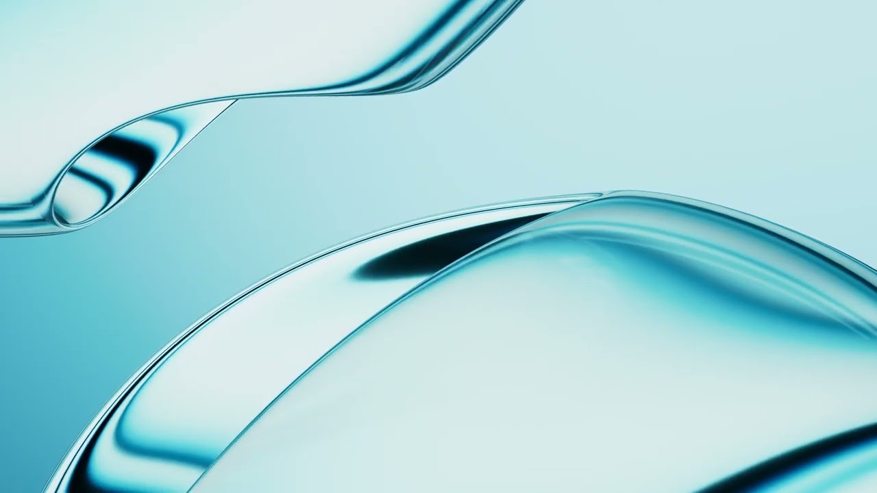 4K Abstract Blue Gradient Glass Background | No Copyright Vj Loop Background Video 