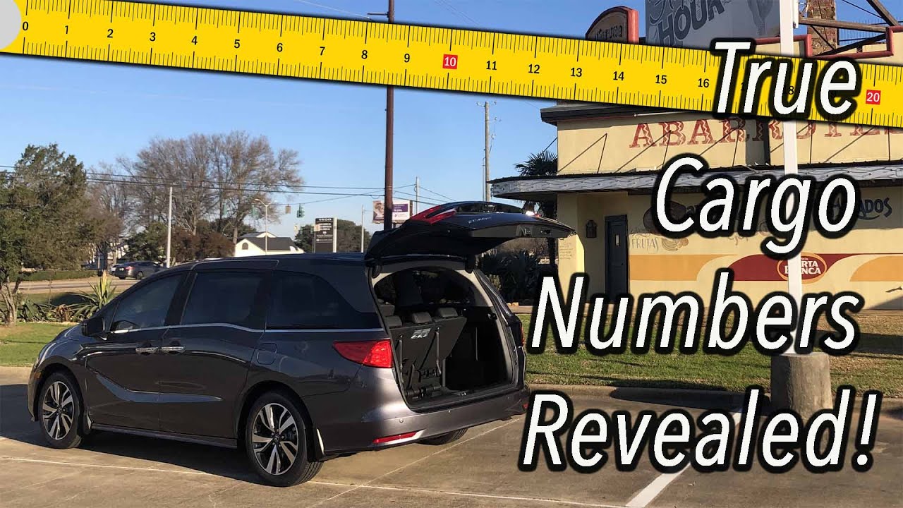 2018-2023 Honda Odyssey - True Cargo Capacity Given In Inches