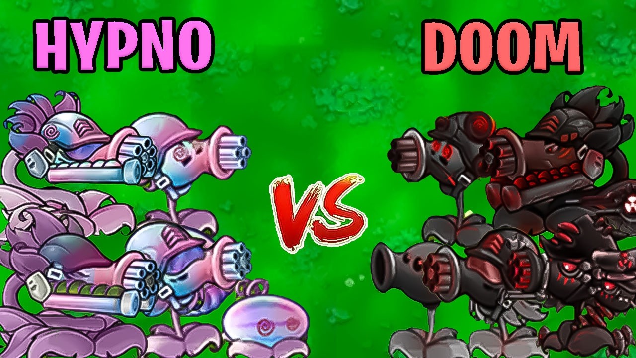 PVZ 1 Fusion 3.4 Challenge!! Team Hypno VS Team Doom VS 300 Zombie Random - Who Will Win?