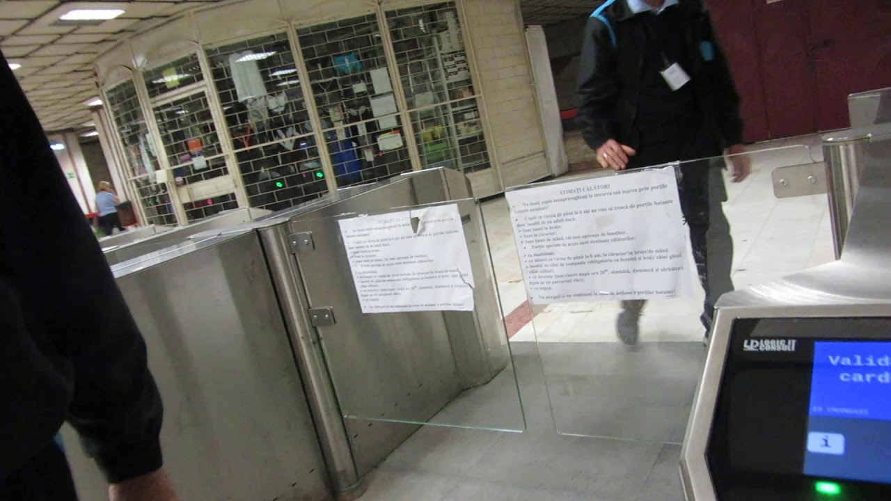 Metrou CRÂNGAȘI - Discuții cu personalul firmeI de pază angajată de METROREX CE INTERZICE FILMAREA