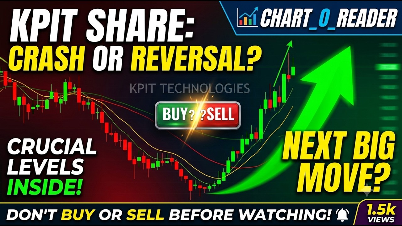 KPIT Share Latest News! 🚨 Reversal Or Bigger Crash? | KPIT Technologies Share Analysis |📈 Imp Levels
