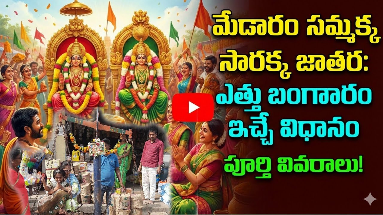 ఎత్తు బంగారం ఎలా ఇస్తారు సమ్మక్క సారక్క ల Sammakka Sarakka Ettu Bangaram video Telugu #medaram