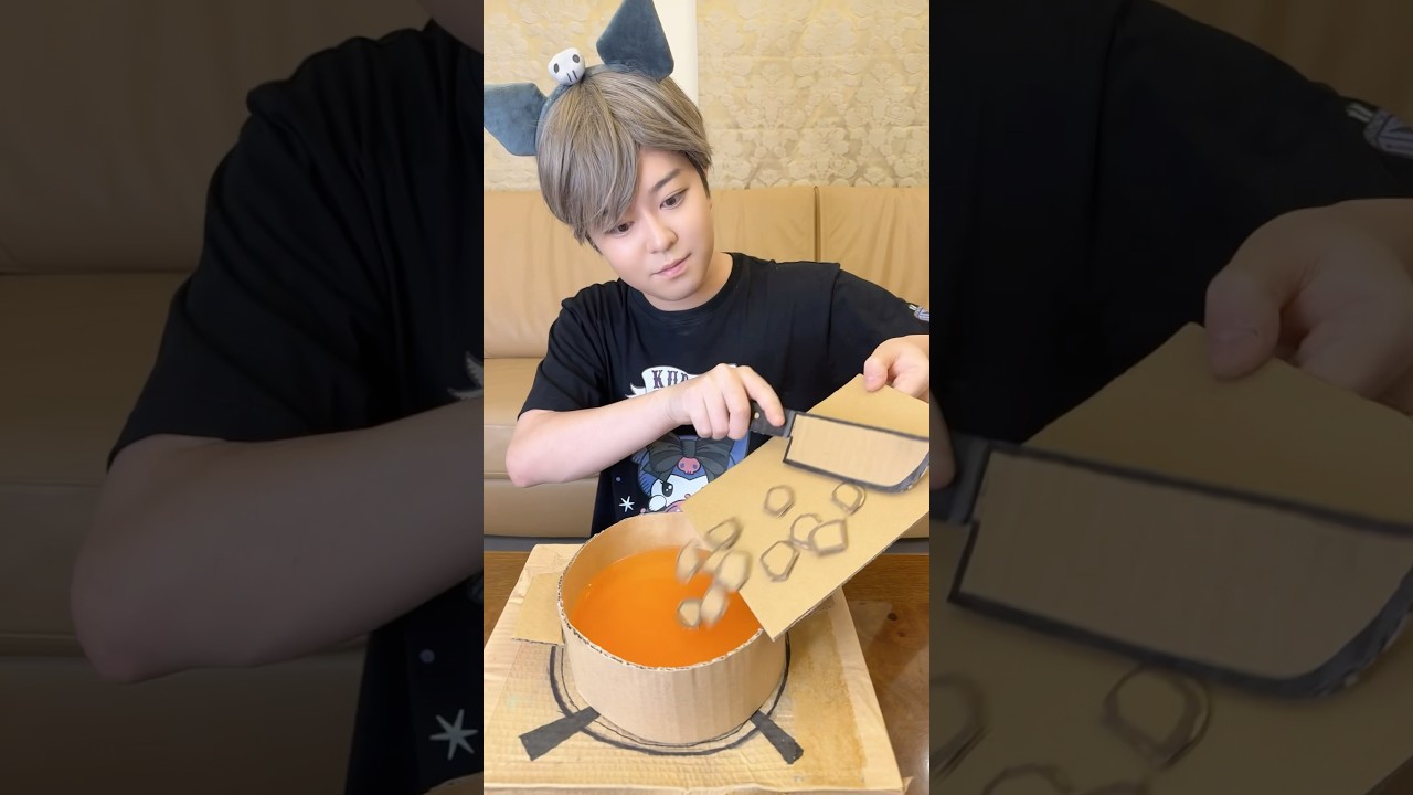 EAT CARDBOARD KNIFE！