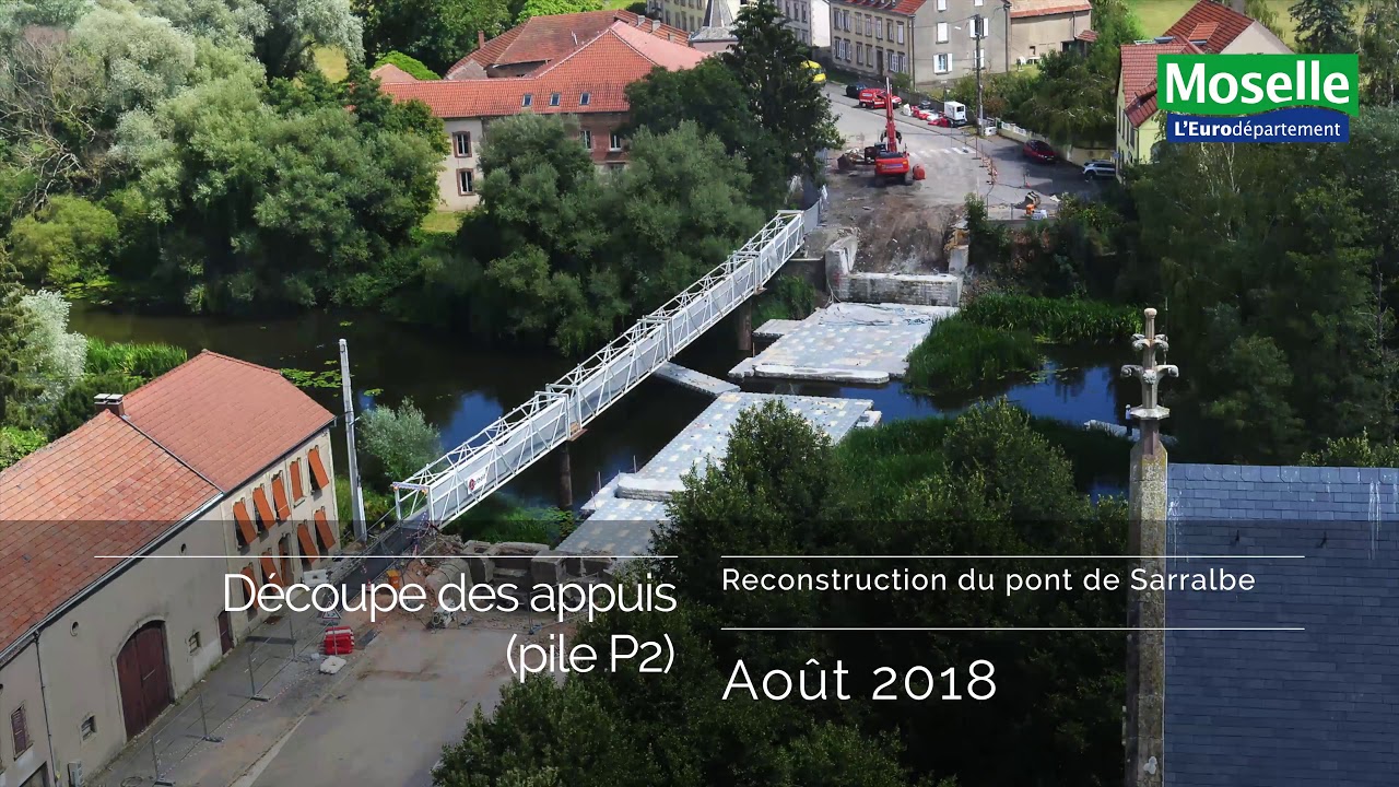 Chantier du pont de Sarralbe