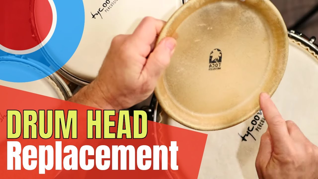Bongo or Conga Head Replacement - Easy Tutorial
