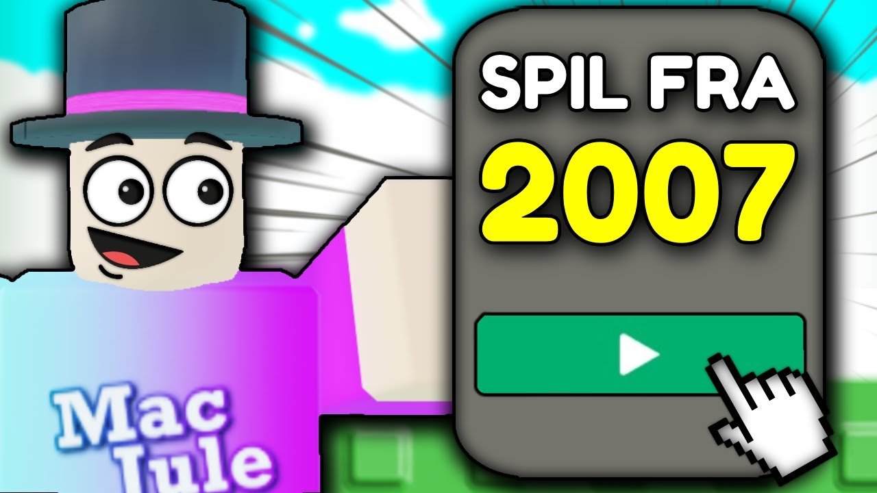 Vi Prøvede GAMLE Roblox SPIL.. 📆