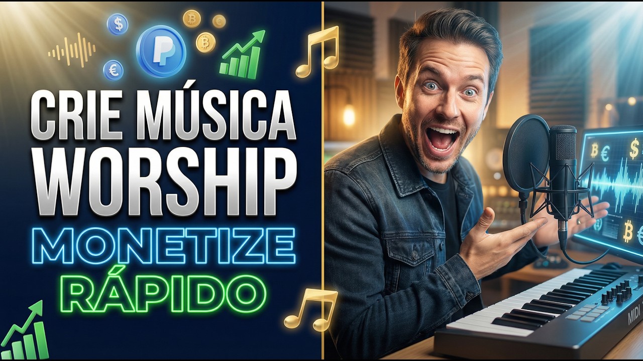 Crie Louvores Worship com IA e Monetize Rápido