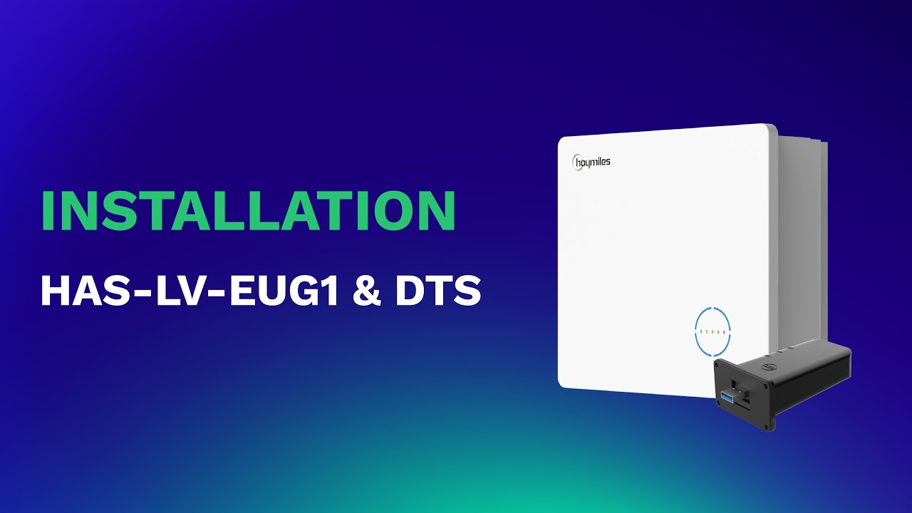 Single-phase AC-coupled Inverter HAS-LV-EUG1&DTS Installation
