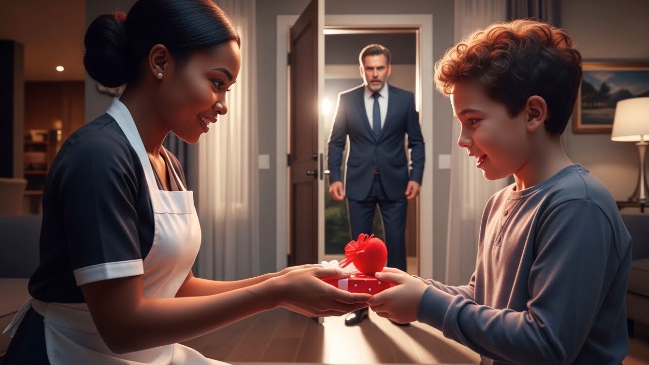 THE MAID GAVE THE BILLIONAIRE’S SON A VALENTINE’S GIFT — HIS REACTION BROKE THE INTERNET
