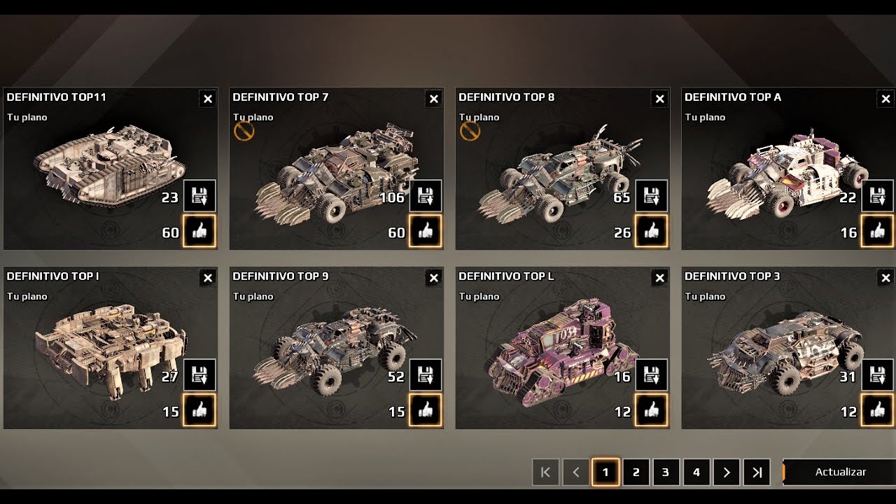 MEJORES BUILD  EXPOSICION- MONTAJE  | Tutorial Crossout Español