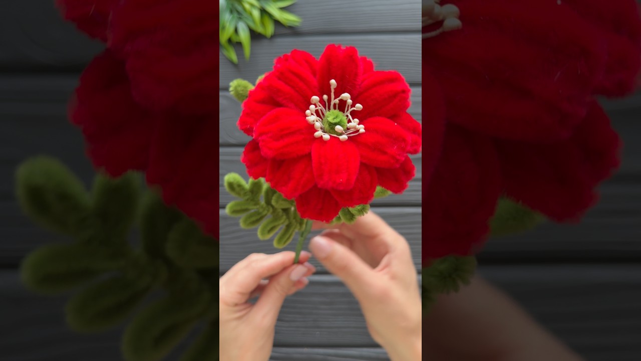 How to Make Easy Flower from Chenille Wire DIY Pipe Cleaner Crafts