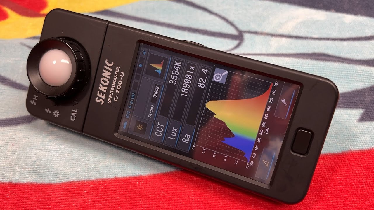 Sekonic Spectrometer Light Meter Demonstration