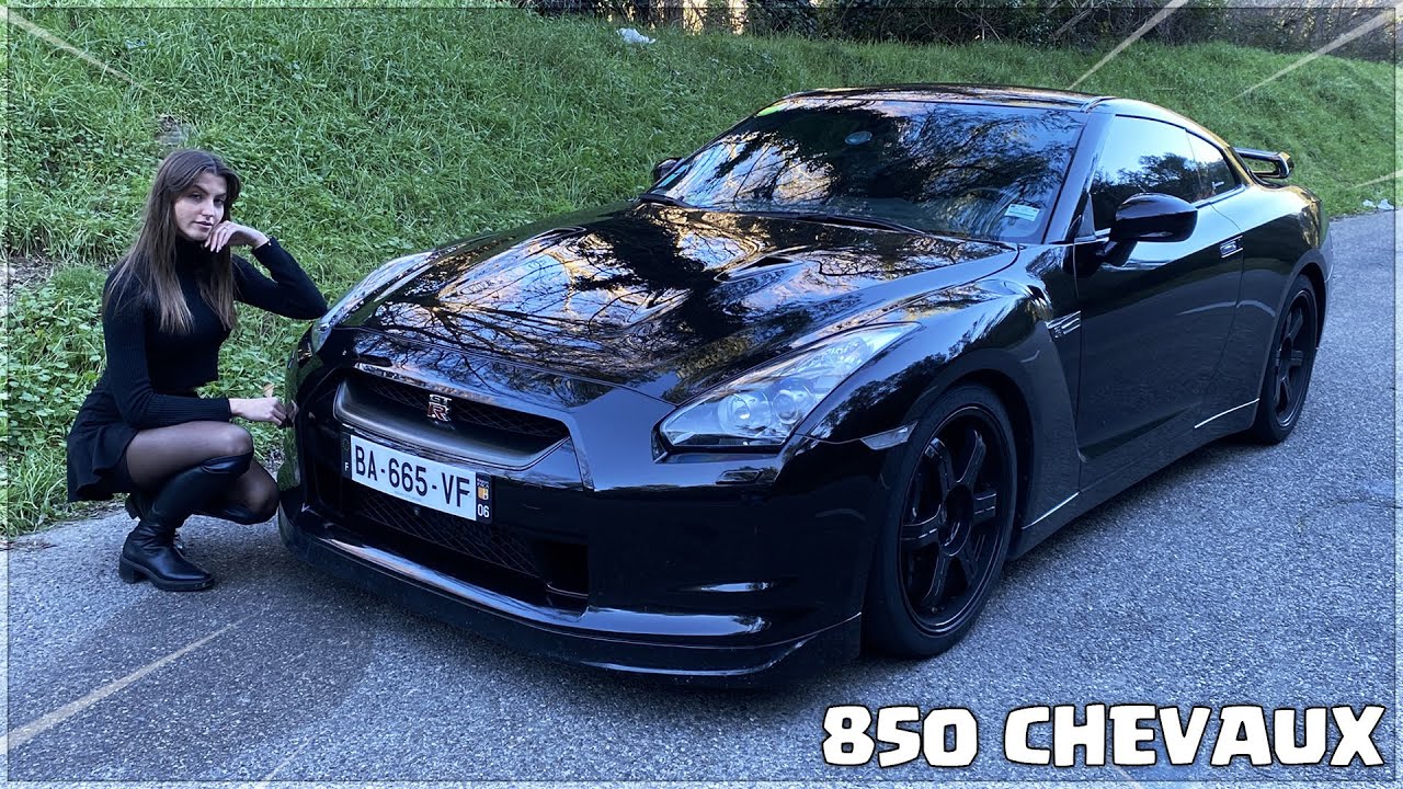 Elle réagit à la Nissan GTR de 850 CHEVAUX !! (Elle a VOMIT🤢🤮)