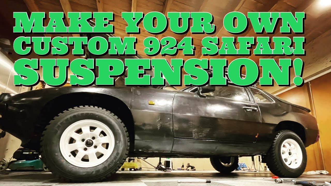 Building a Porsche 924 Safari: Final install of the lifted rear suspension.