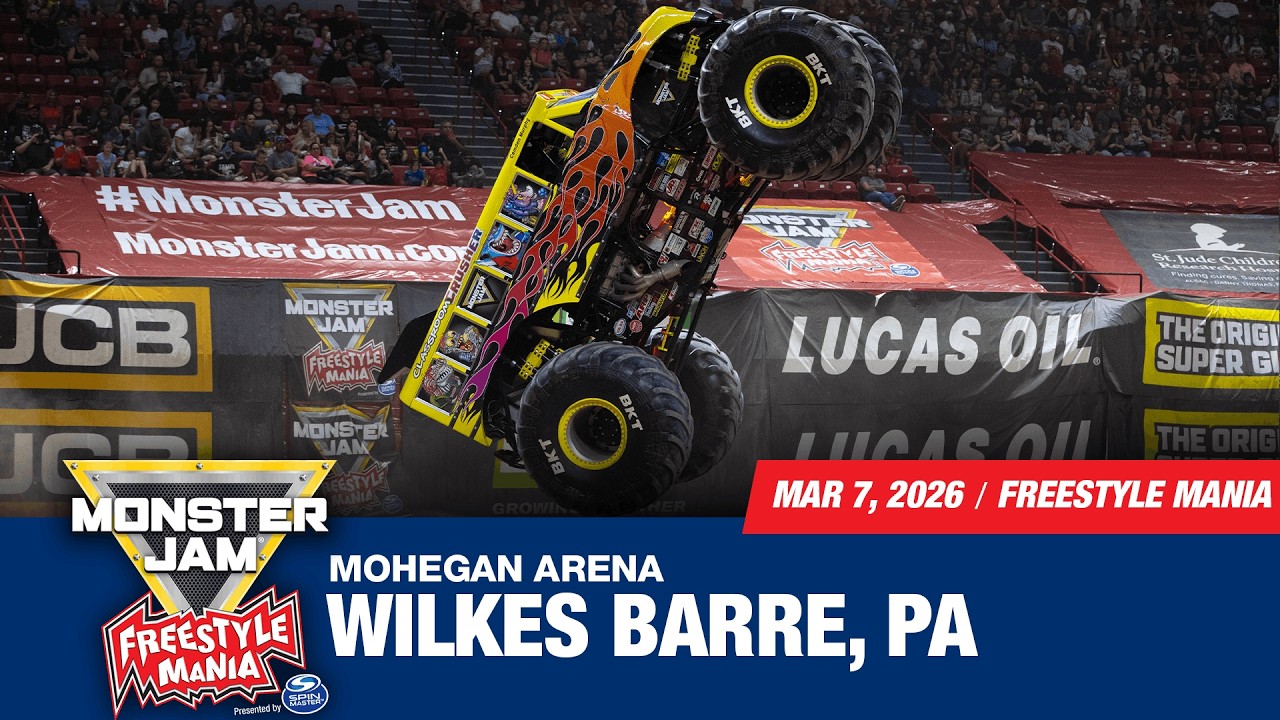 Monster Jam: Wilks-Barre, PA - 3 (Full Event) | March 7, 2026 | Freestyle Mania