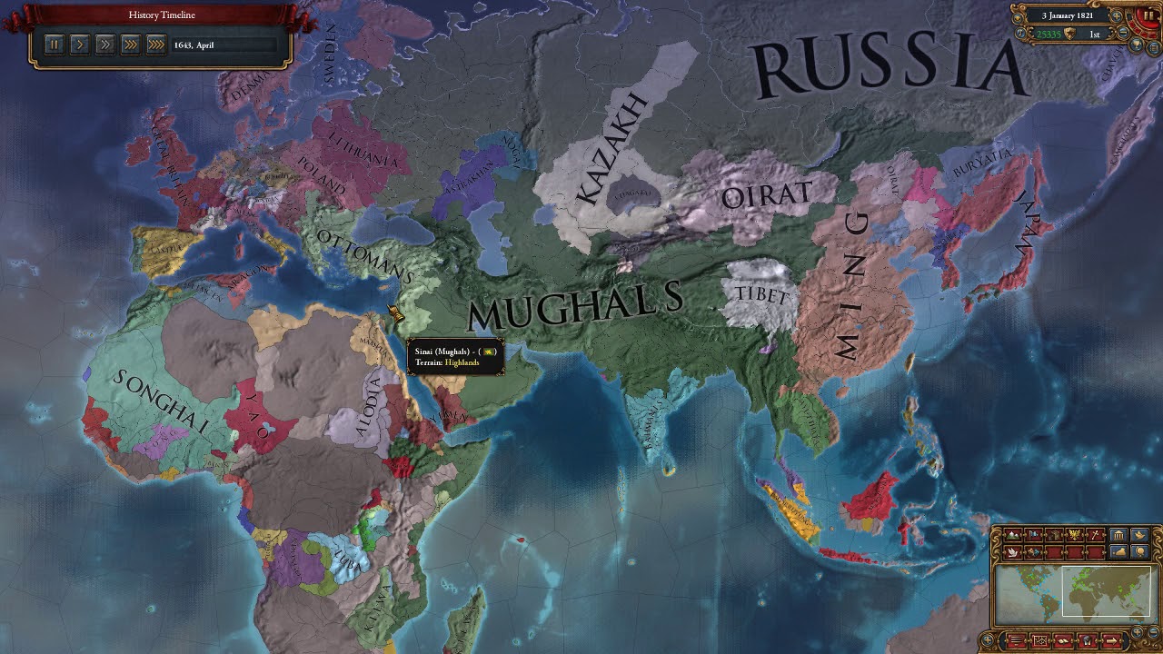 EU4 Mughals WC 1.27 on hard