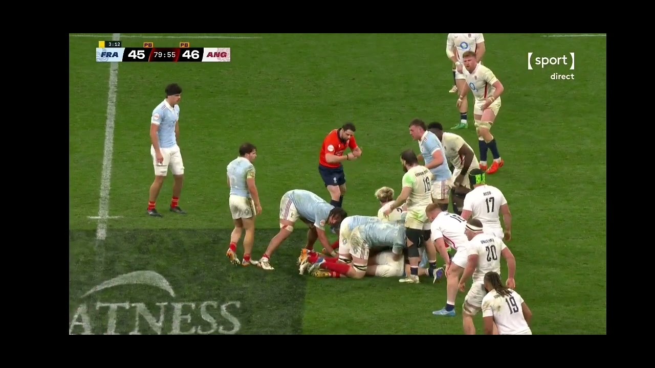 High tackle penalty France England 6 nations 