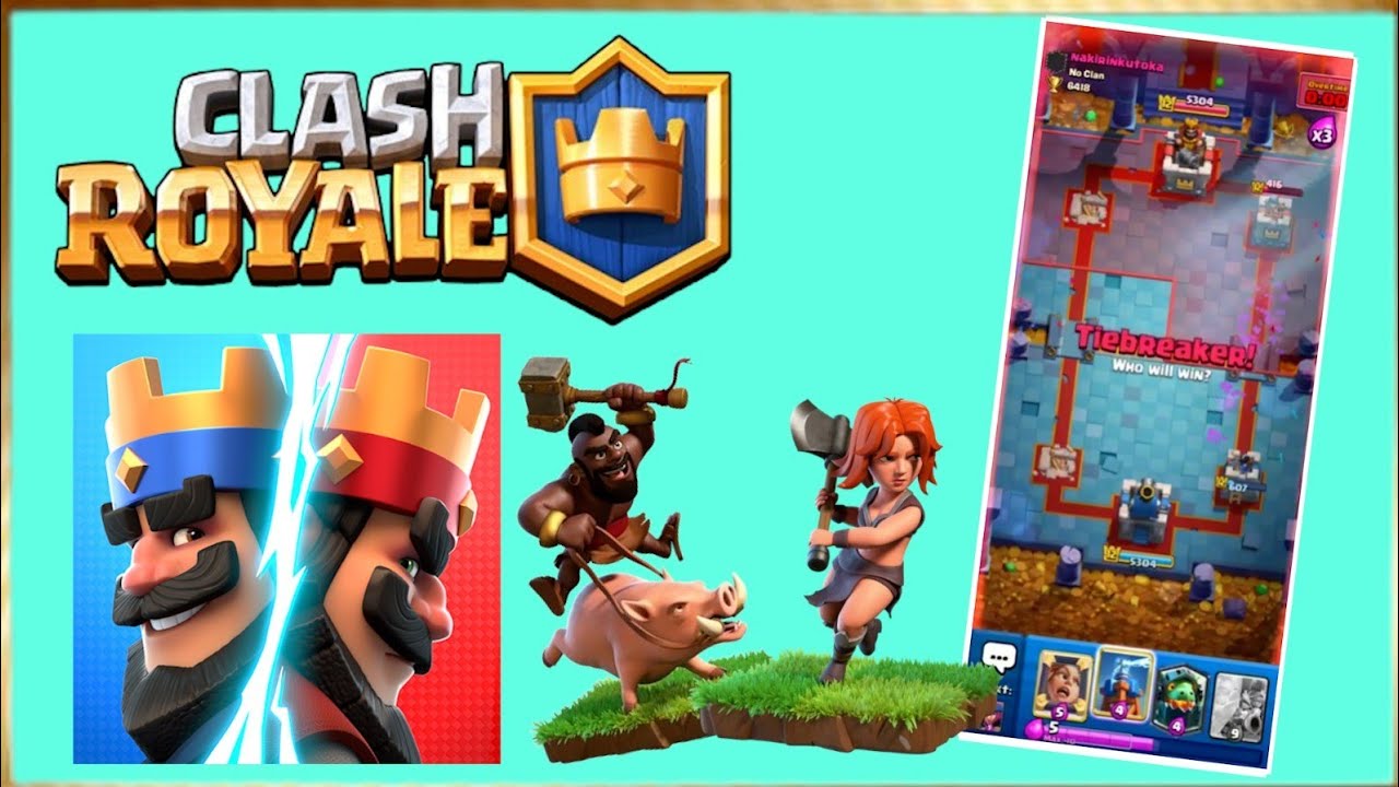 Clash Royale : Most difficult tiebreaker with hog rider and Valkyrie 