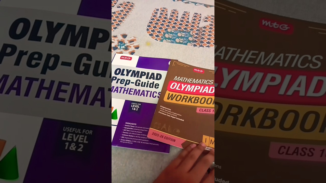 Maths Olympiad Prep Guide and Workbook #olympiad #maths #mtg #sof #shorts