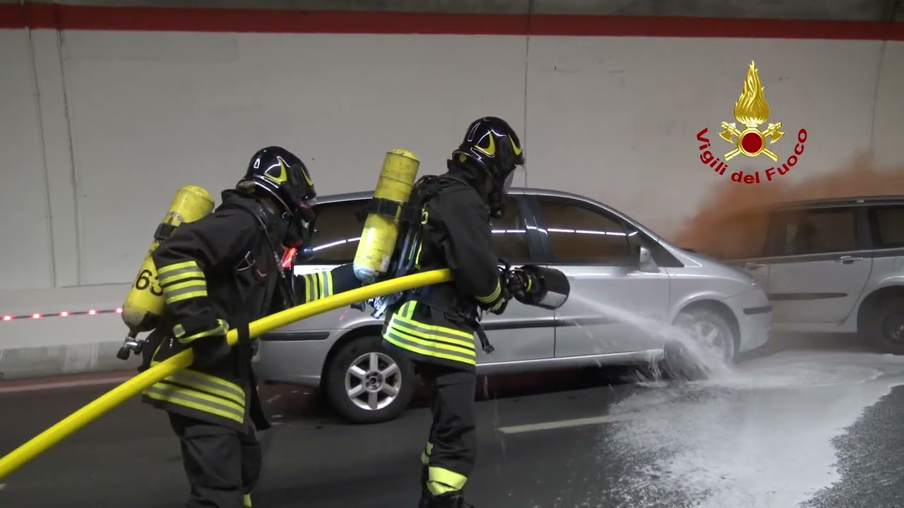 MALO (VI) - SIMULAZIONE DI INCIDENTE E INCENDIO NELLA GALLERIA DELLA SUPERSTRADA PEDEMONTANA VENETA
