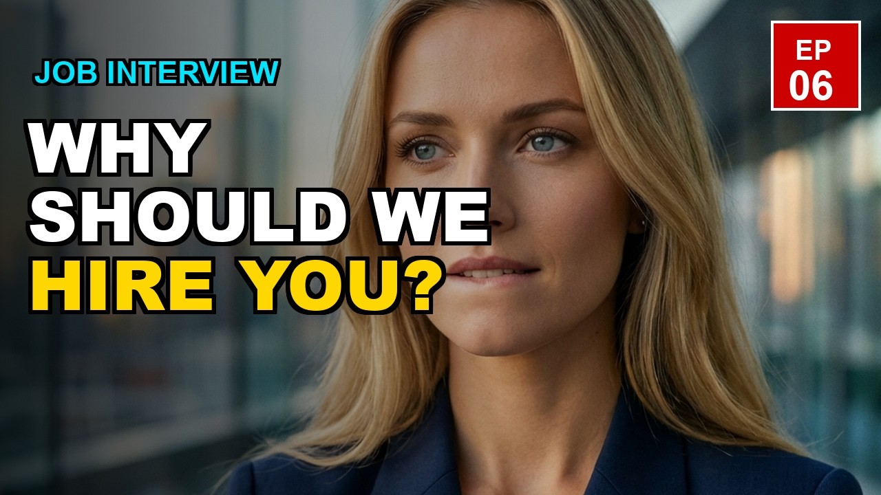 JOB INTERVIEW: The Answer That Got Her Hired! (Real English) 💼