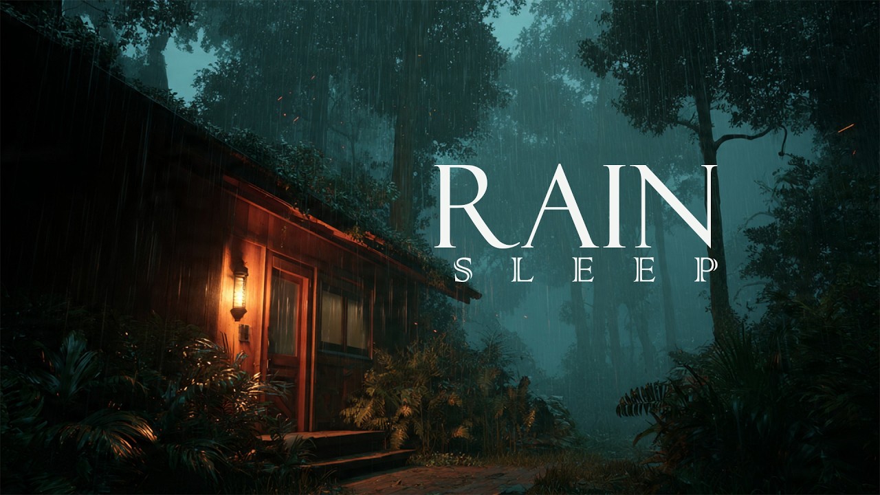 Drift Into Deep Sleep | Healing Ambient Music and Night Rain