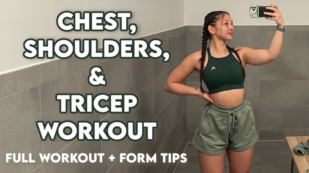 BEGINNER FRIENDLY PUSH DAY WORKOUT | WITH FORM TIPS