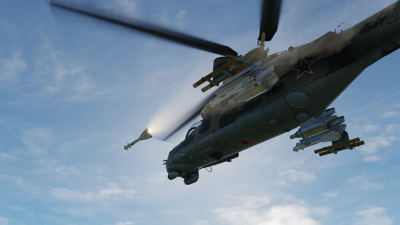 Ми-24П: применение ракет воздух-воздух Р-60М (DCS World 2.7)